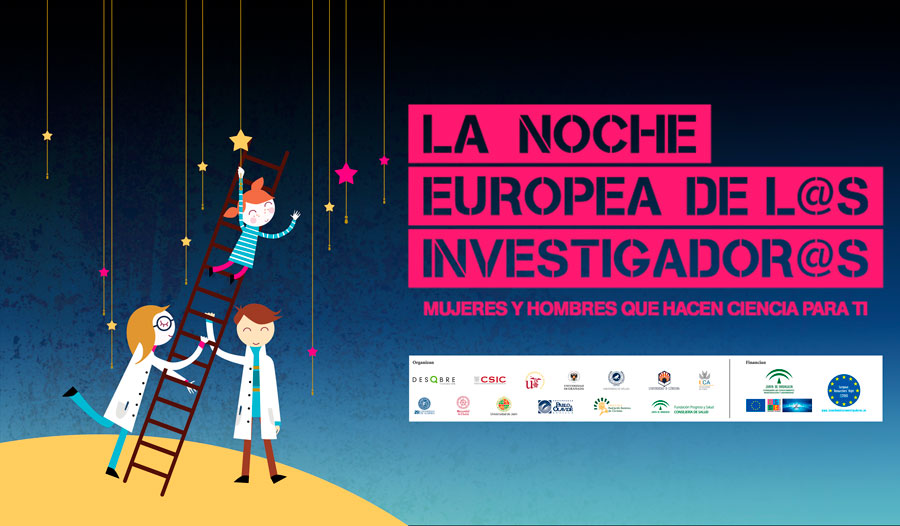 Cartel Noche Europea de los Investigadores en Almería