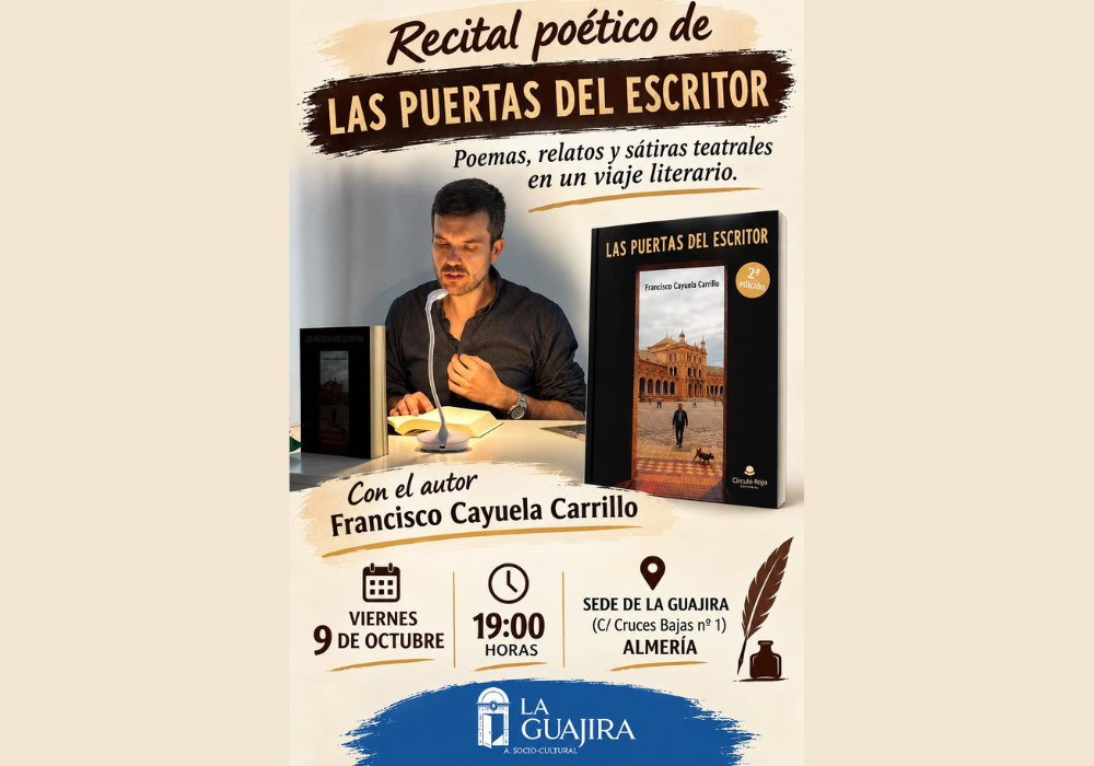Recital poético: "Las puertas del escritor" con Francisco Cayuela Carillo